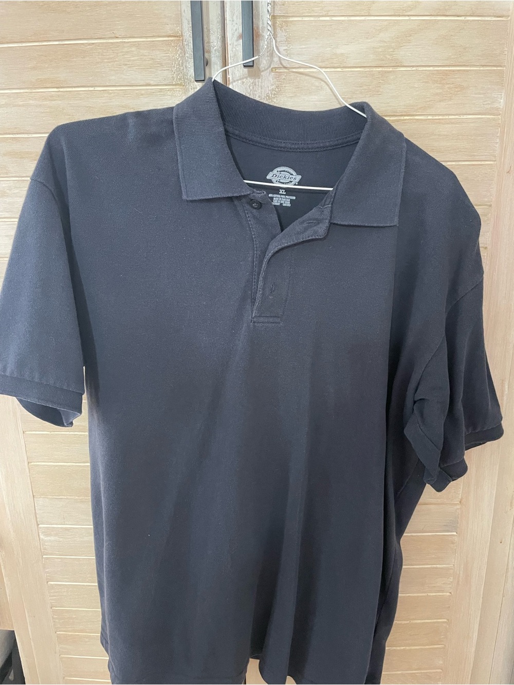 Dickies Men's Blue cotton Polo - Short Sleeve Work Shirt